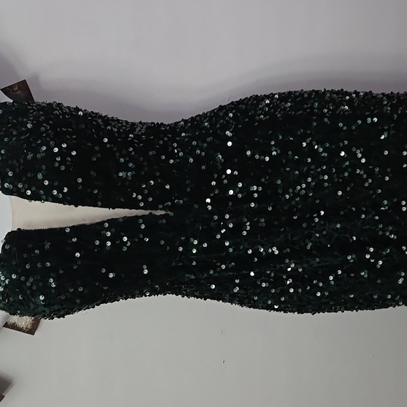 Elegant Black and Ombre Sequin Gown - Picture 3 of 4